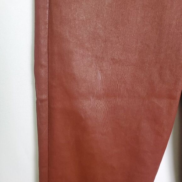 AG Adriano Goldschmied Farrah Skinny High-Rise Coated Red Pants Size 28 - Picture 6 of 9